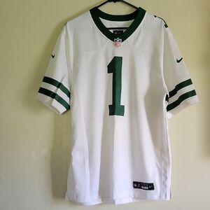 "Sauce" Gardner Nike Men's White Jersey with Green Accents
